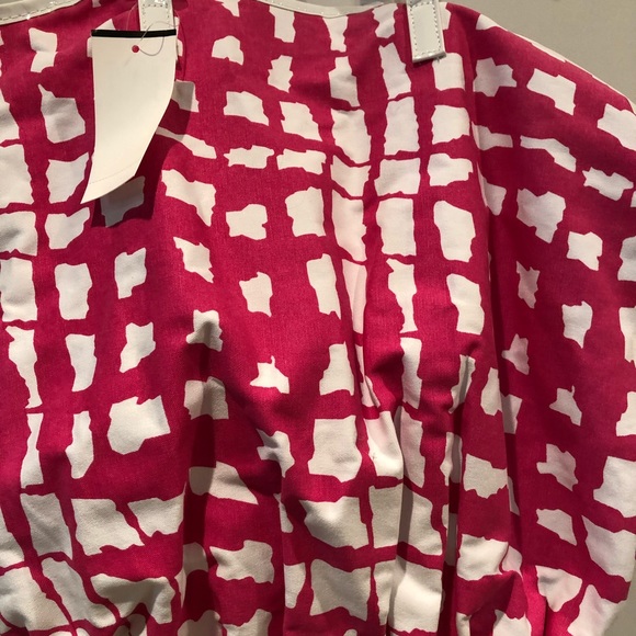 NWT Saks Fifth Ave Pink and White Bubble Bag - Picture 2 of 11